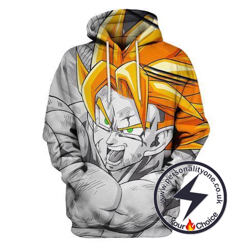 Dragon Ball Z - Super Saiyan Goku 3D - Hoodies